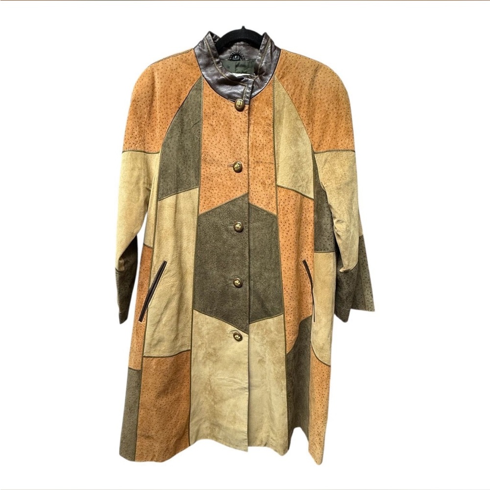Pierre Balmain Multicolor Patchwork Trench Coat - image 1